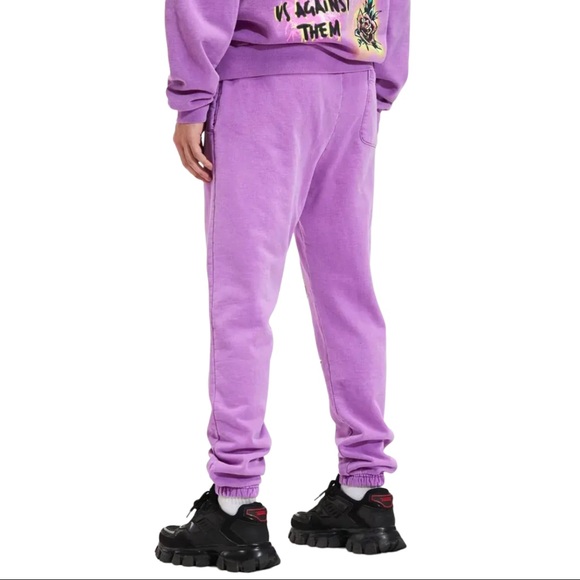 Rebel Saints By Affliction Men's Jogger Panther Sweatpants Heavyweight $158 - Picture 7 of 7